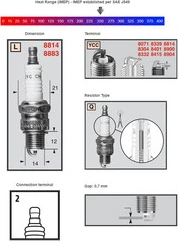 Champion Sparkplug 8814 Powersport