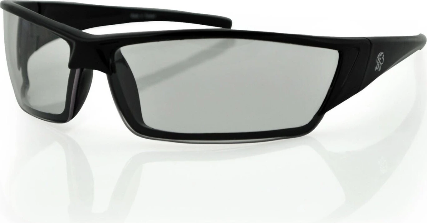 ZANheadgear Utah Sunglass Gloss Black Frame Clear Lens