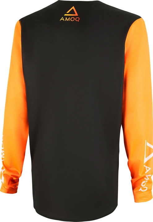 AMOQ Ascent Comp Jersey Black-Orange, XS