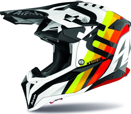 Airoh Helmet Aviator 3 Rainbow white gloss, S