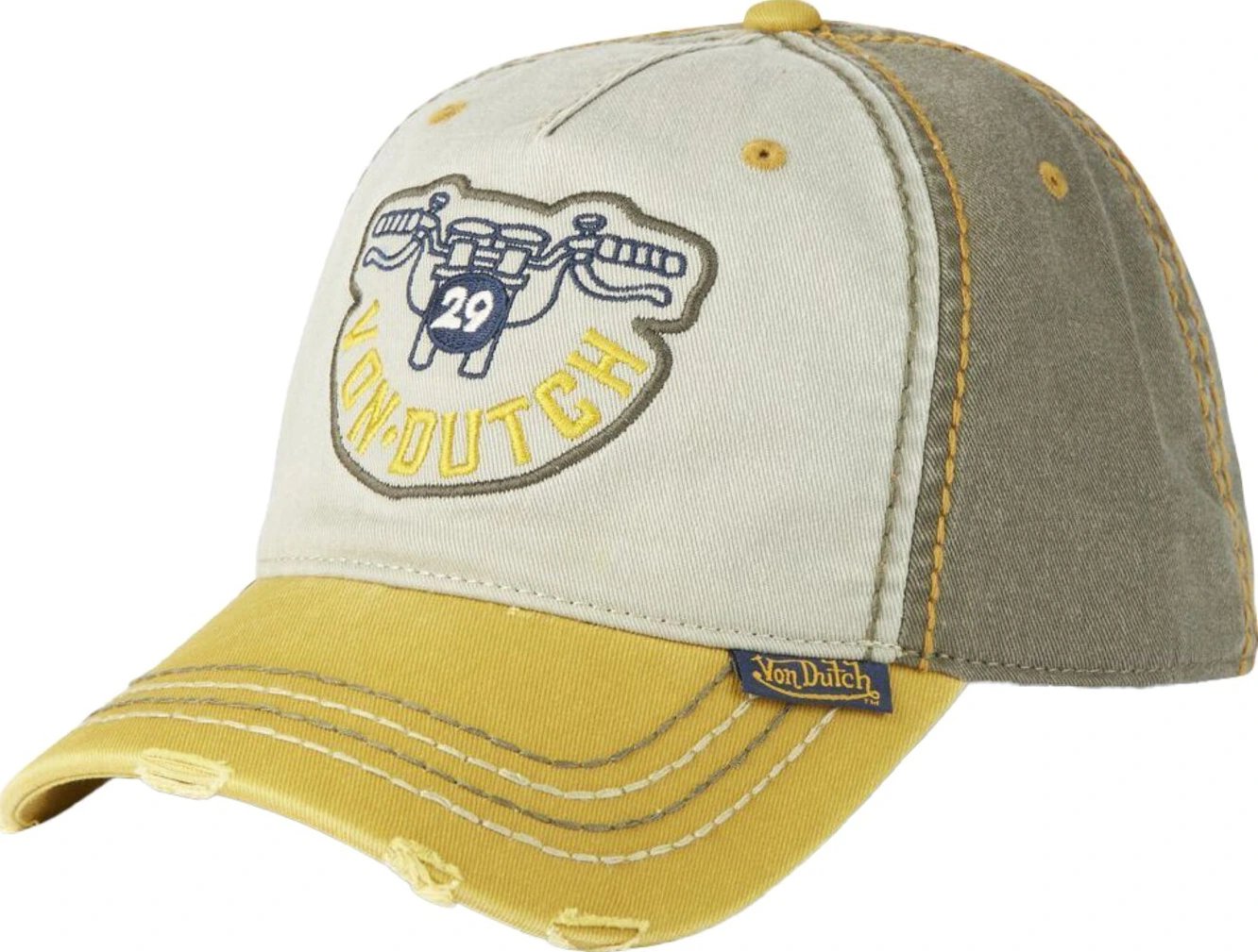 Von Dutch Baseball retro cap handle, Khaki