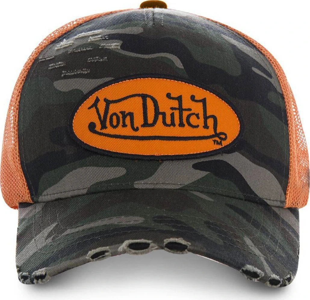 Von Dutch Heritage cap camou orange patch/net