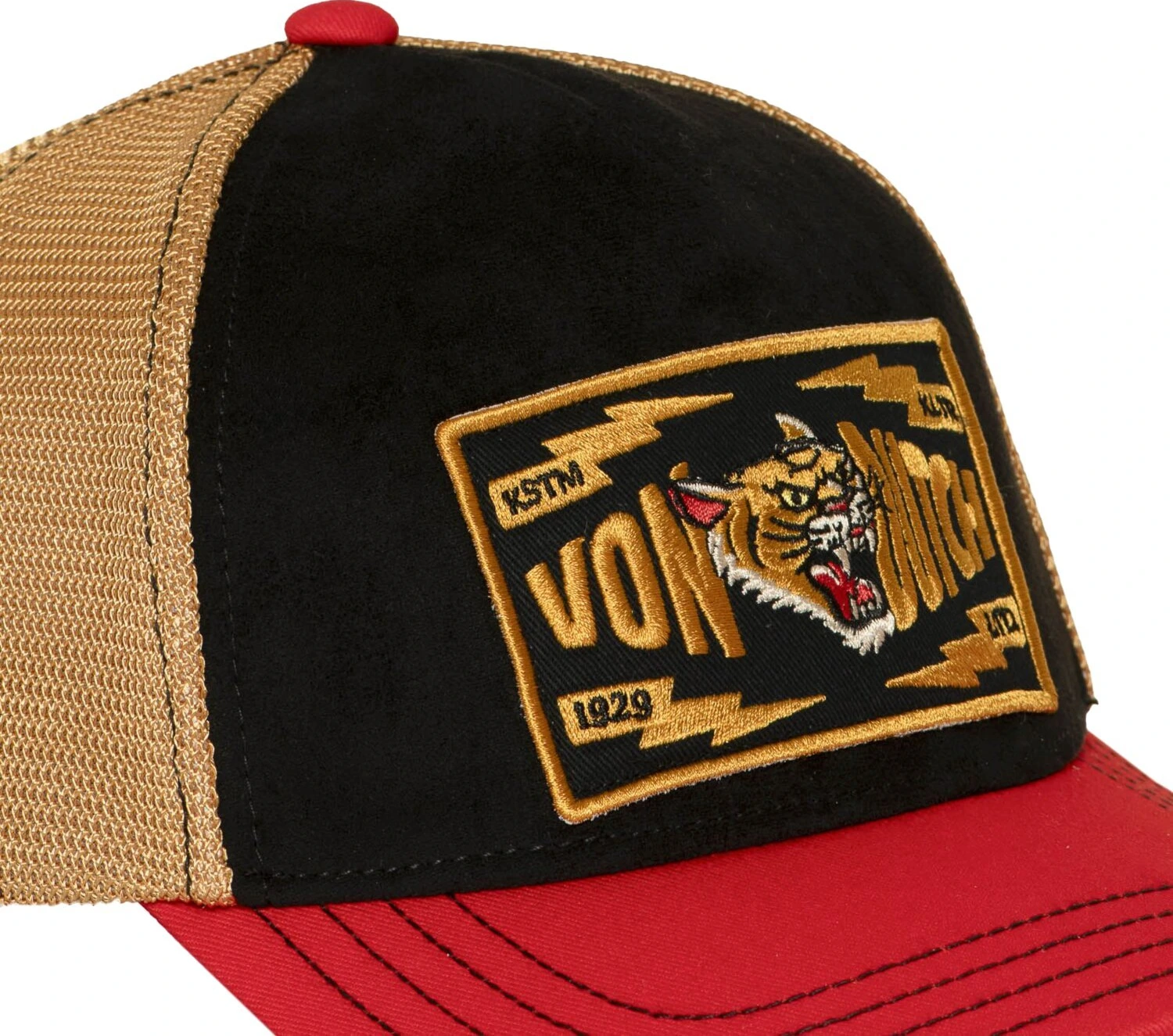 Von Dutch Trucker cap wild tiger, Black
