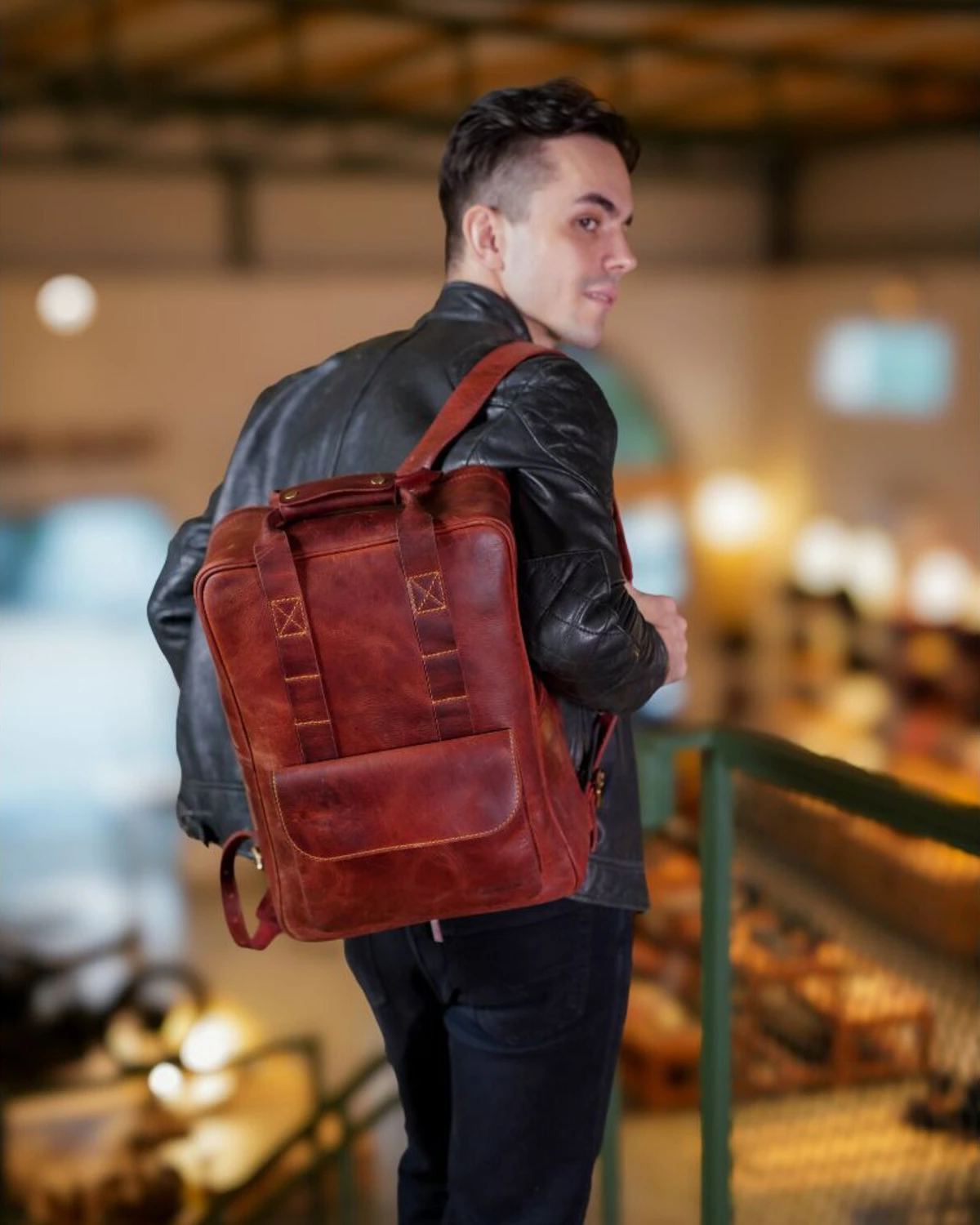 Trip Machine Eastwood backpack, cherry Red, Red