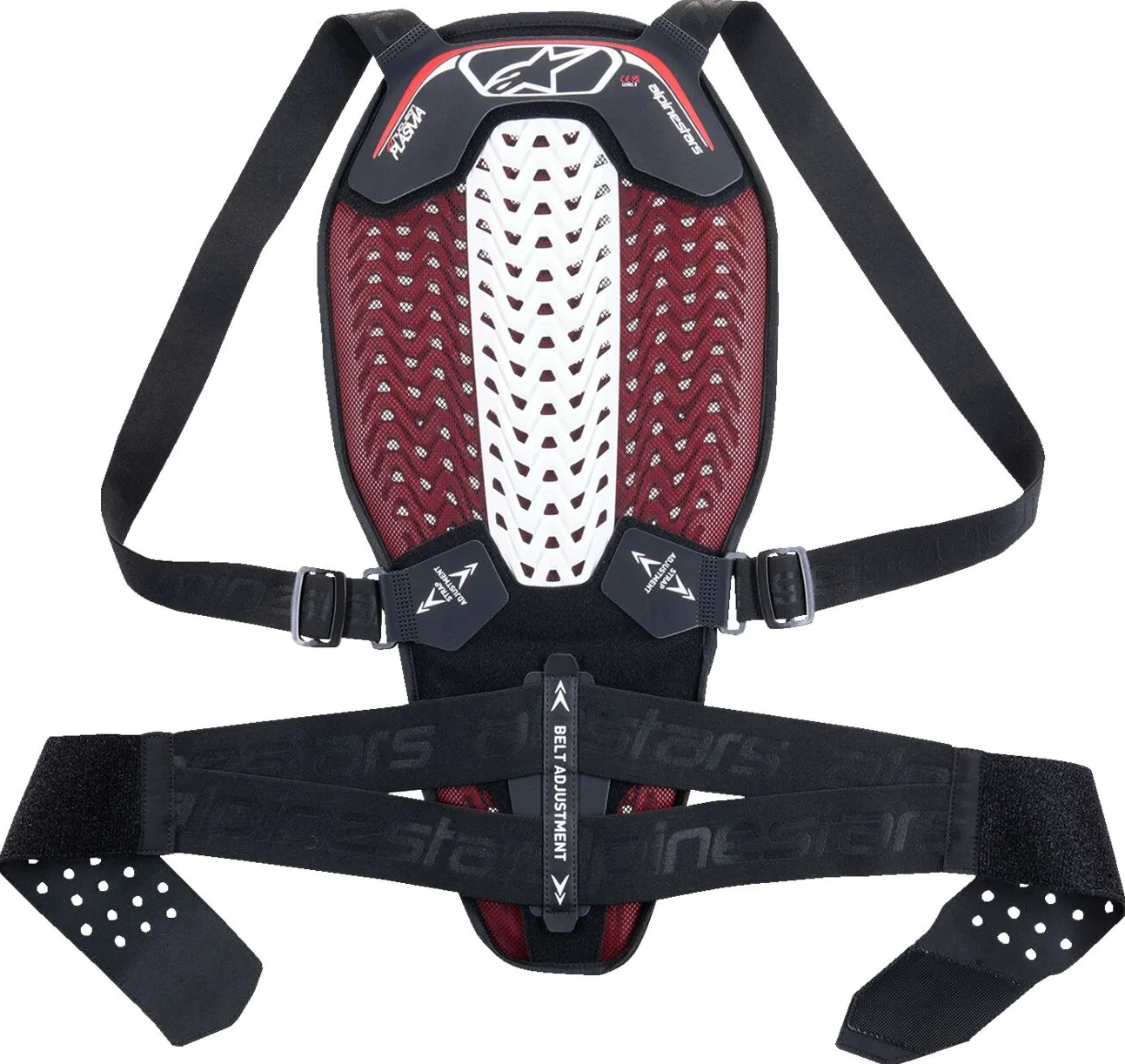 BACK PROTECT NUCLEON PLSMA BK/WT/RD XS