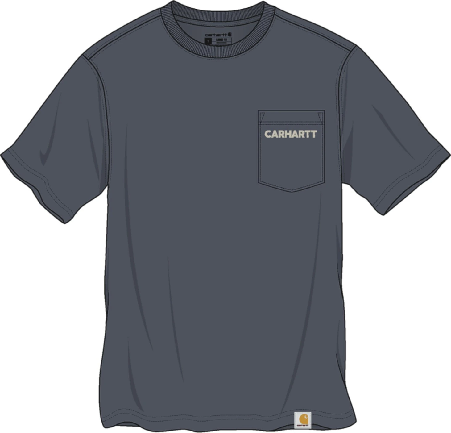 Carhartt Irvine Relaxed Grill t-shirt, bluestone, M