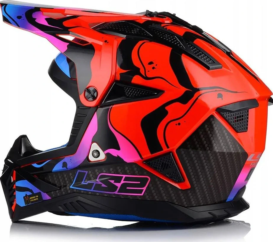 LS2 MX708 FAST II WASH helmet - XL, Gloss Red