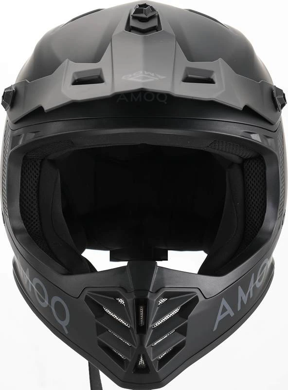 AMOQ Meteor V2 JNR MX helmet Blackout, YS (47-48)