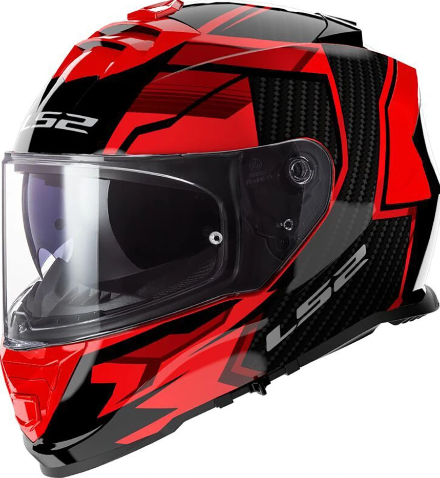 LS2 FF800 STORM II TRACKER helmet - Black Red, XS