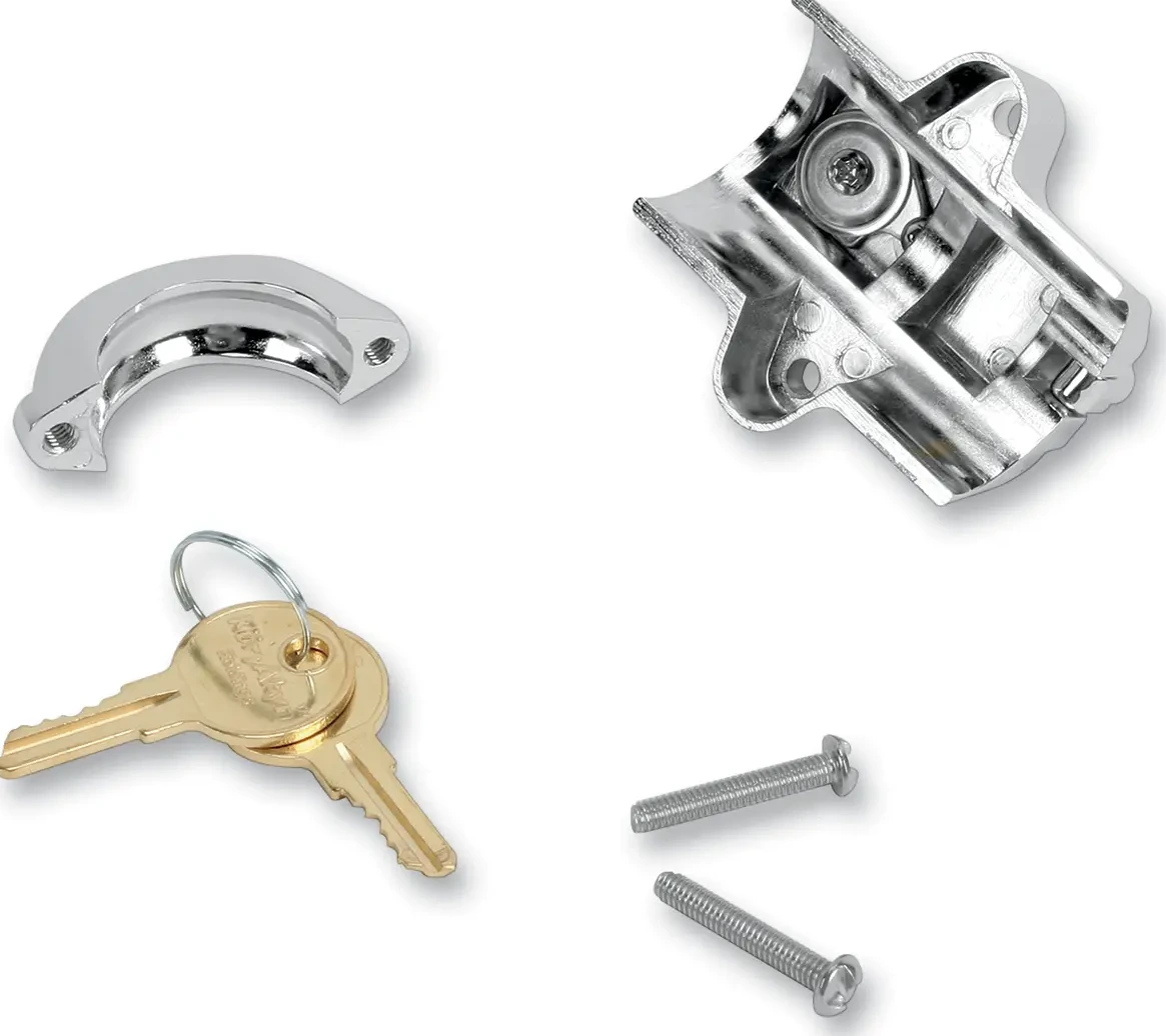 UNIVERSAL HELMET LOCK 1 1/4" - 1 1/2" TUBES - CHROME