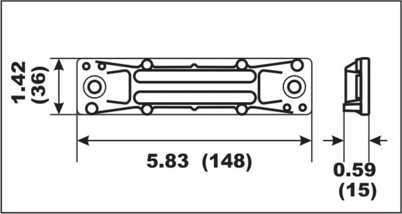 Perf metals anode Bracket Honda BF35-BF60