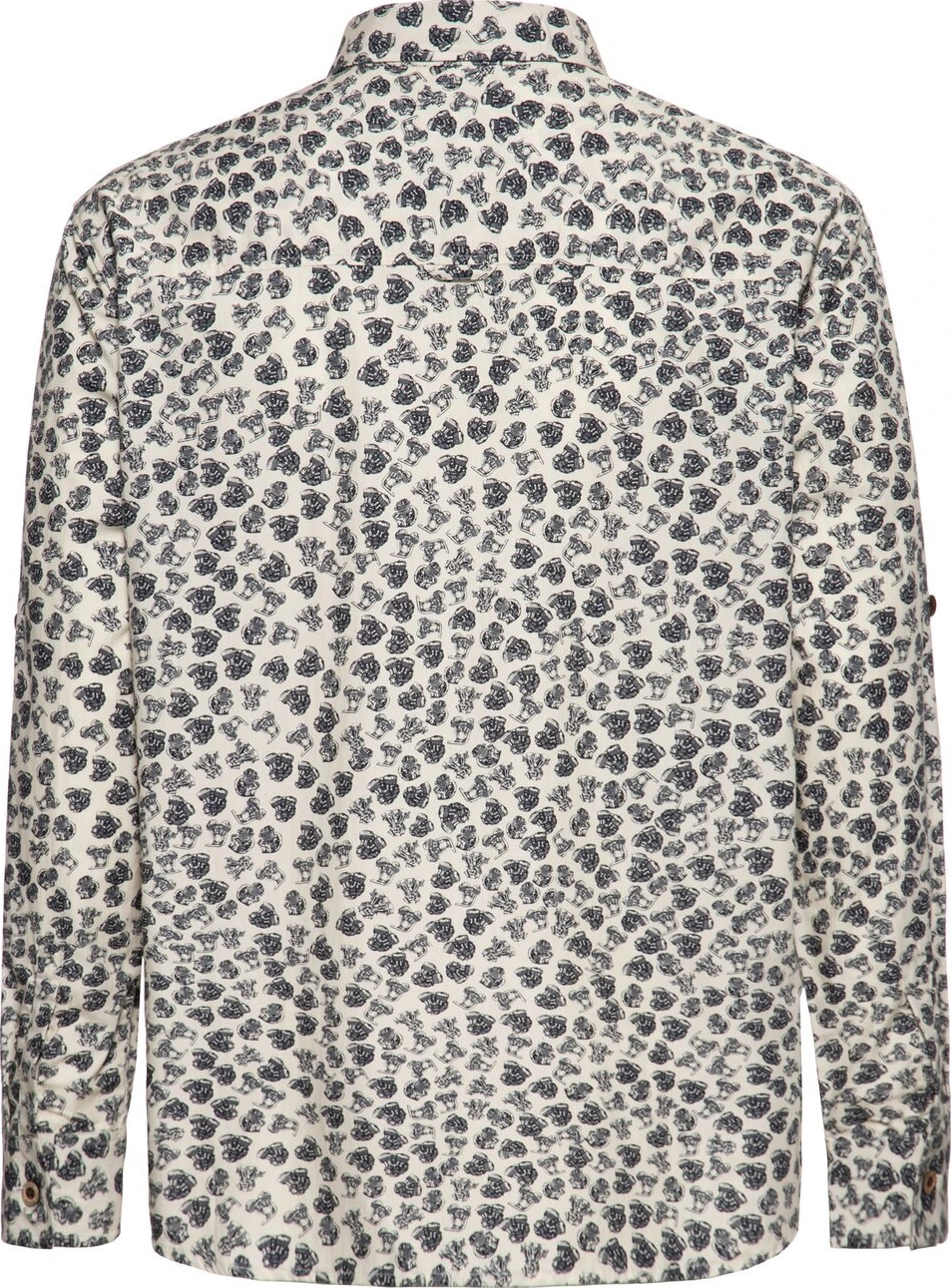 King Kerosin AOP shirt, off White, White, M