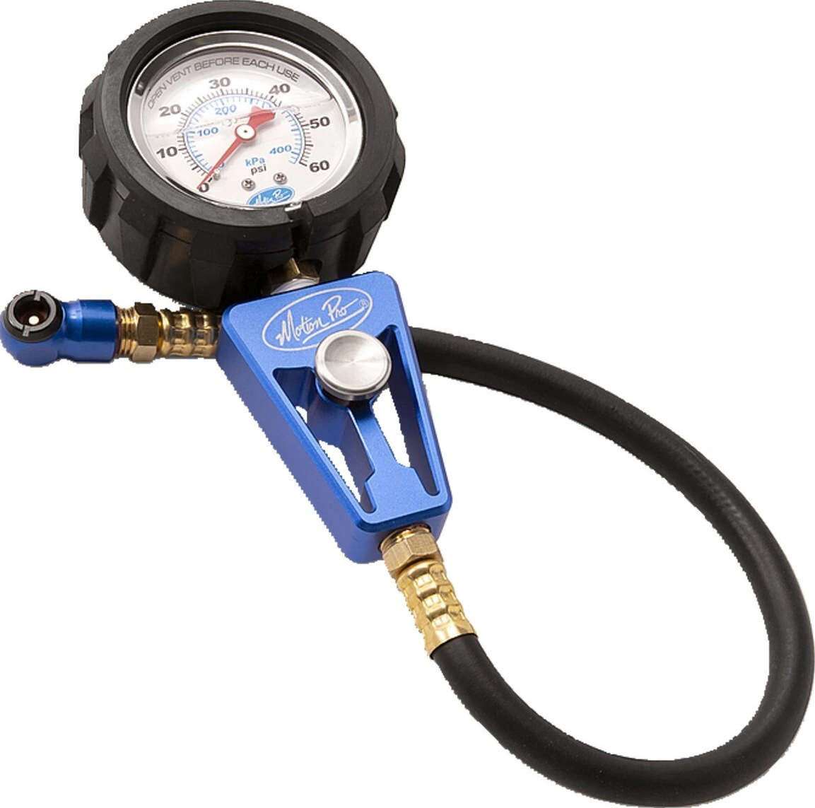 Motion Pro, 0-60 PSI (4.1 bar) tire pressure gauge