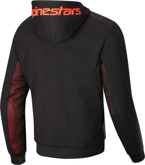 Alpinestars Hoodie Chrome Air Black/Red Fluo, S