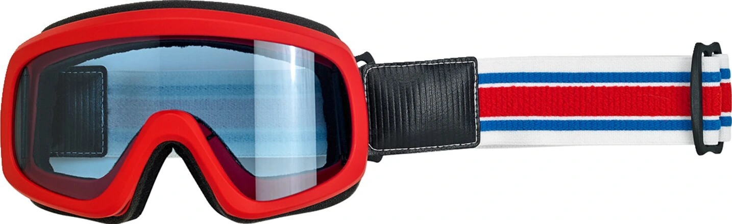 Biltwell Overland 2.0 Racer goggle R/W/B, Multi-color