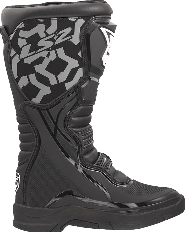 LS2 Raptor Man Boots - 41, Black