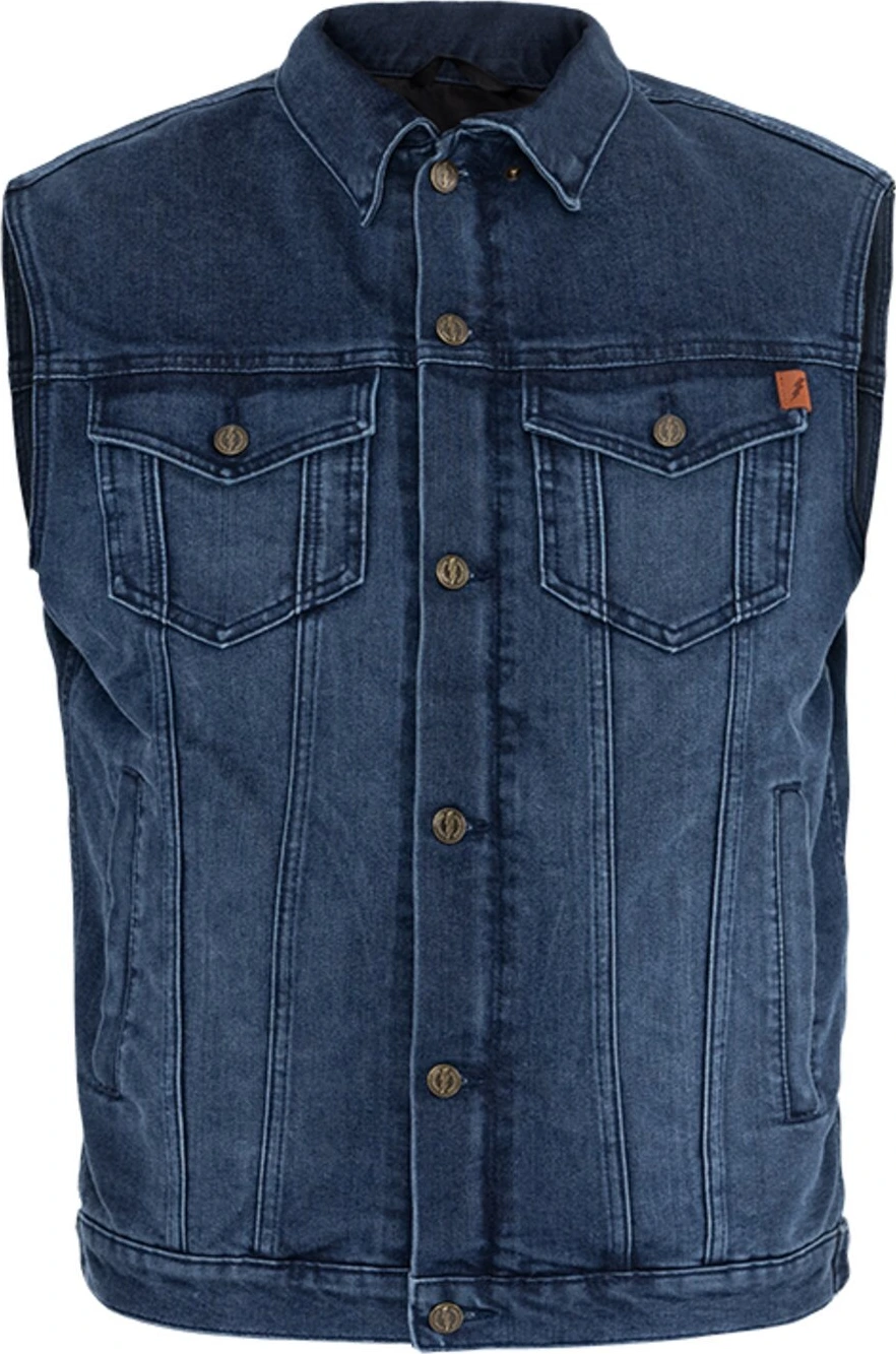John Doe Trucker jeans vest, Blue, S