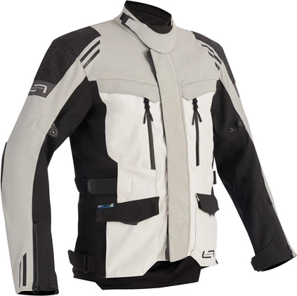 Lindstrands Textile Jacket Storbo Light Grey Black, 48