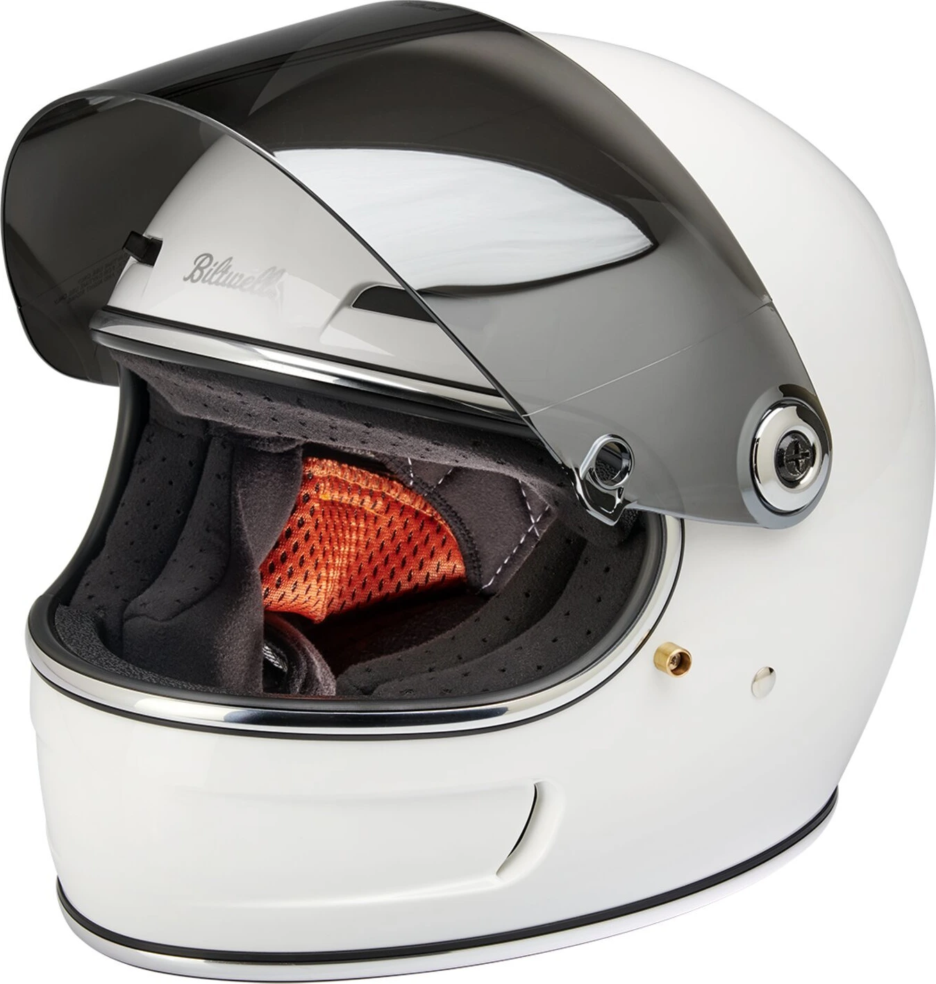 Biltwell Gringo / S / SV 22.06 shield chrome mirror, Silver