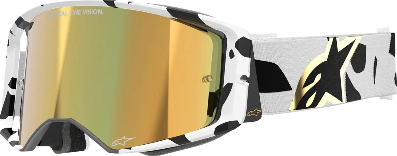 GOGGLE SUPERTECH CORP WHT/GLD MIRROR-GLD
