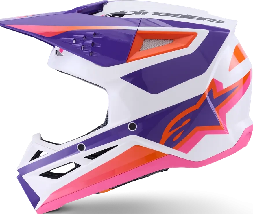 HELMET SM3 HEAT WHT/PU/PINK XS