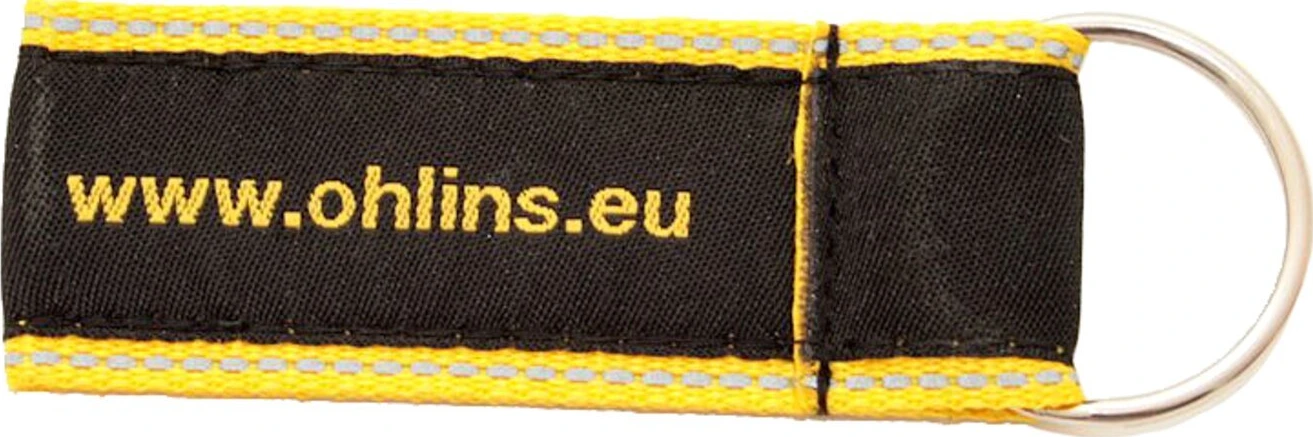Öhlins Logo keyring black with, yellow