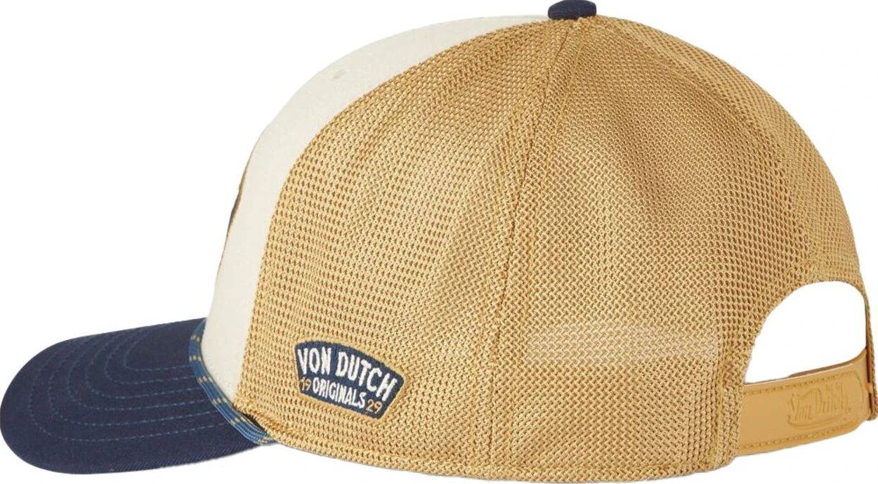 Von Dutch Semi curve cap mustard, Beige