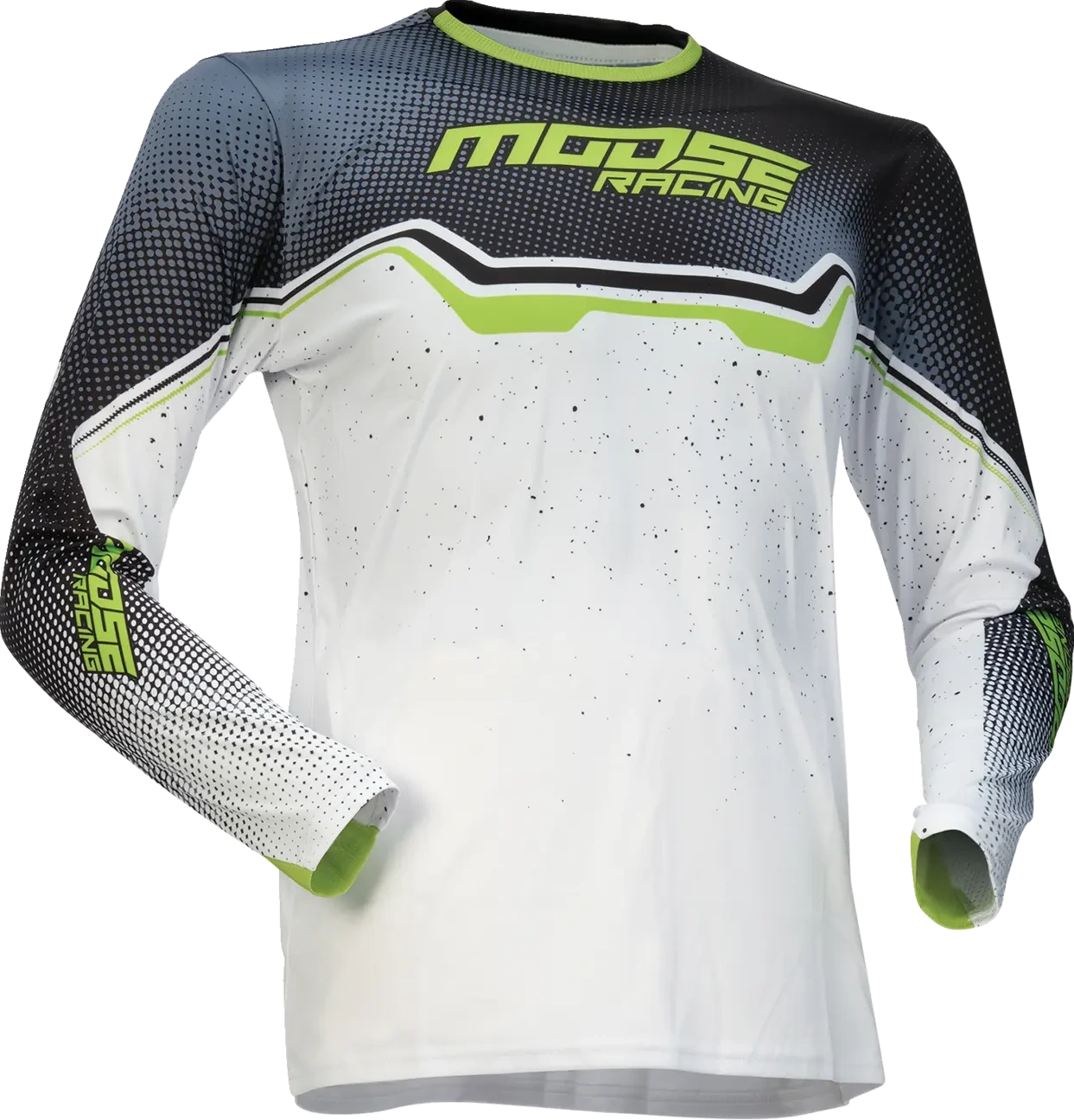 JERSEY YOUTH QUALIFIER WHITE/BLACK/GREEN XS