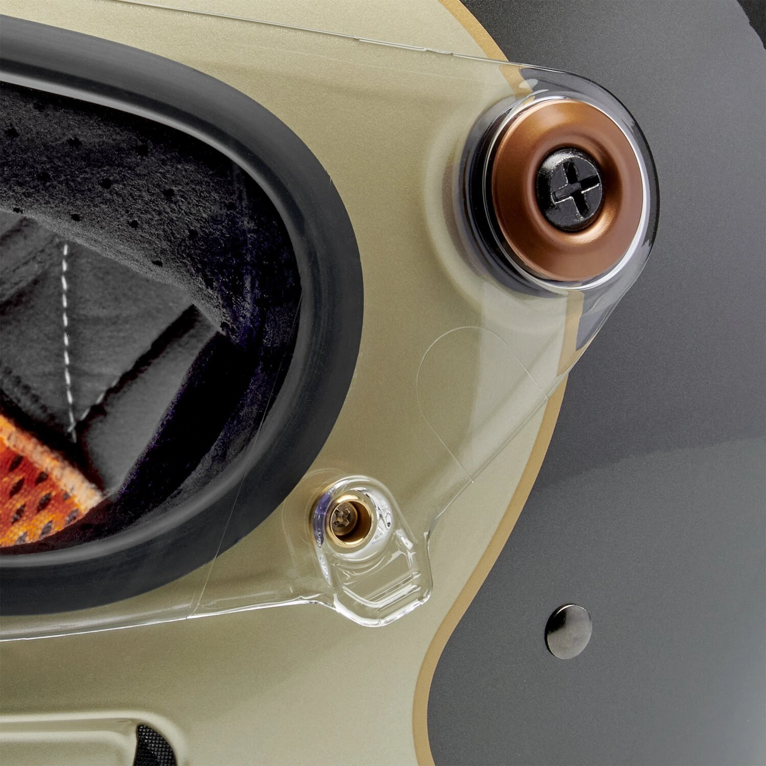 Biltwell Gringo SV helmet, tracker champagne Gold, XS, Metallic