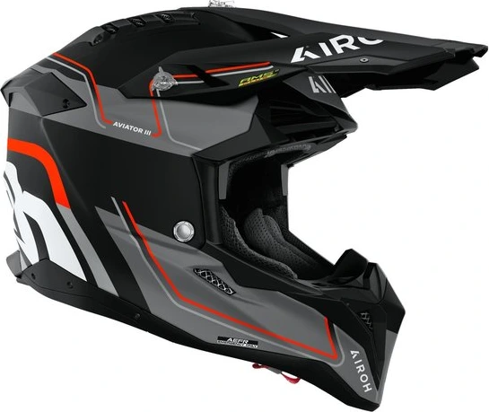 Airoh Helmet Aviator 3 Leader Orange matt, XS