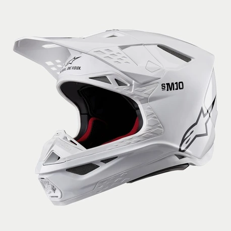 Alpinestars Helmet S-M10 2206 Solid White, XS