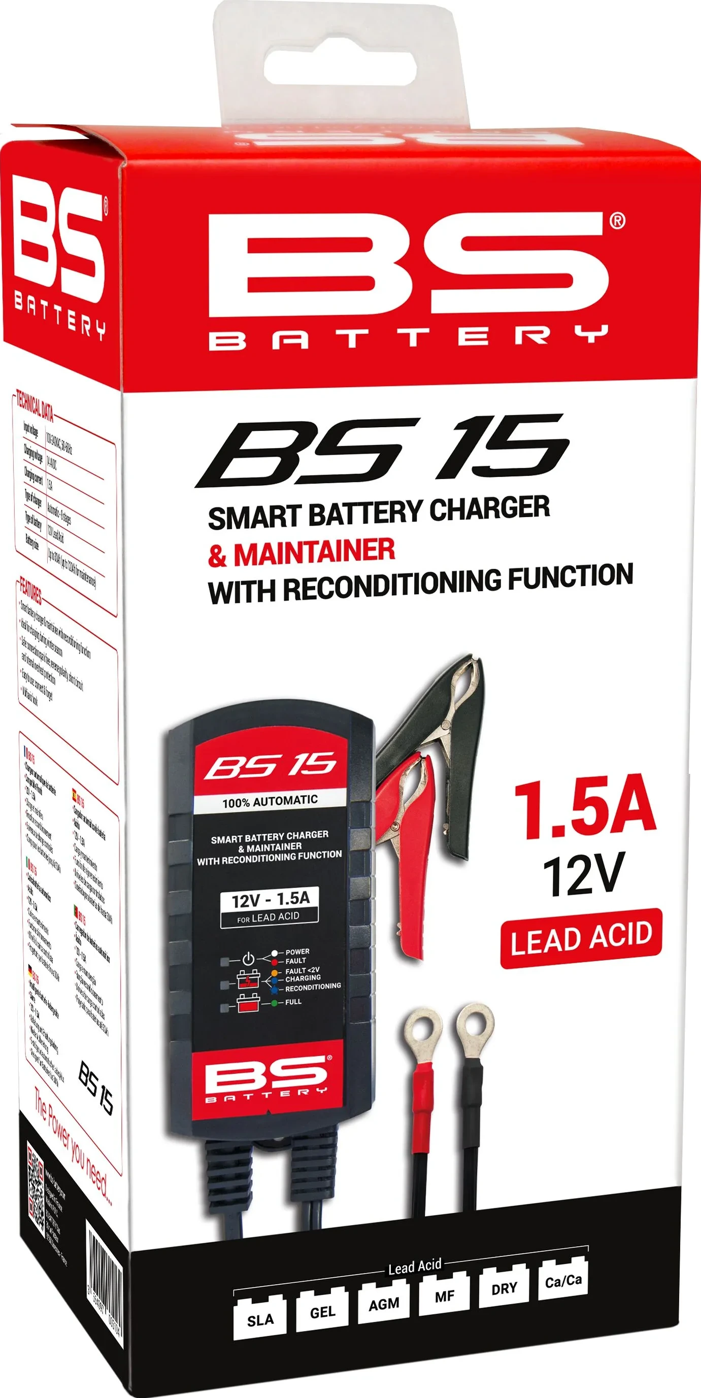 Lādētājs BS15 12V-1.5A