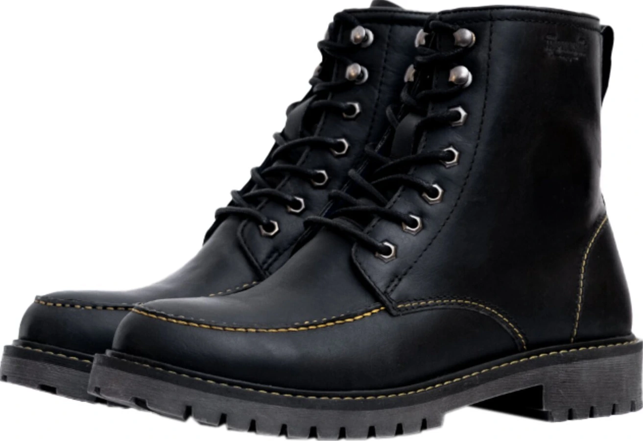 Trip Machine Moc-toe boots, Black, 42