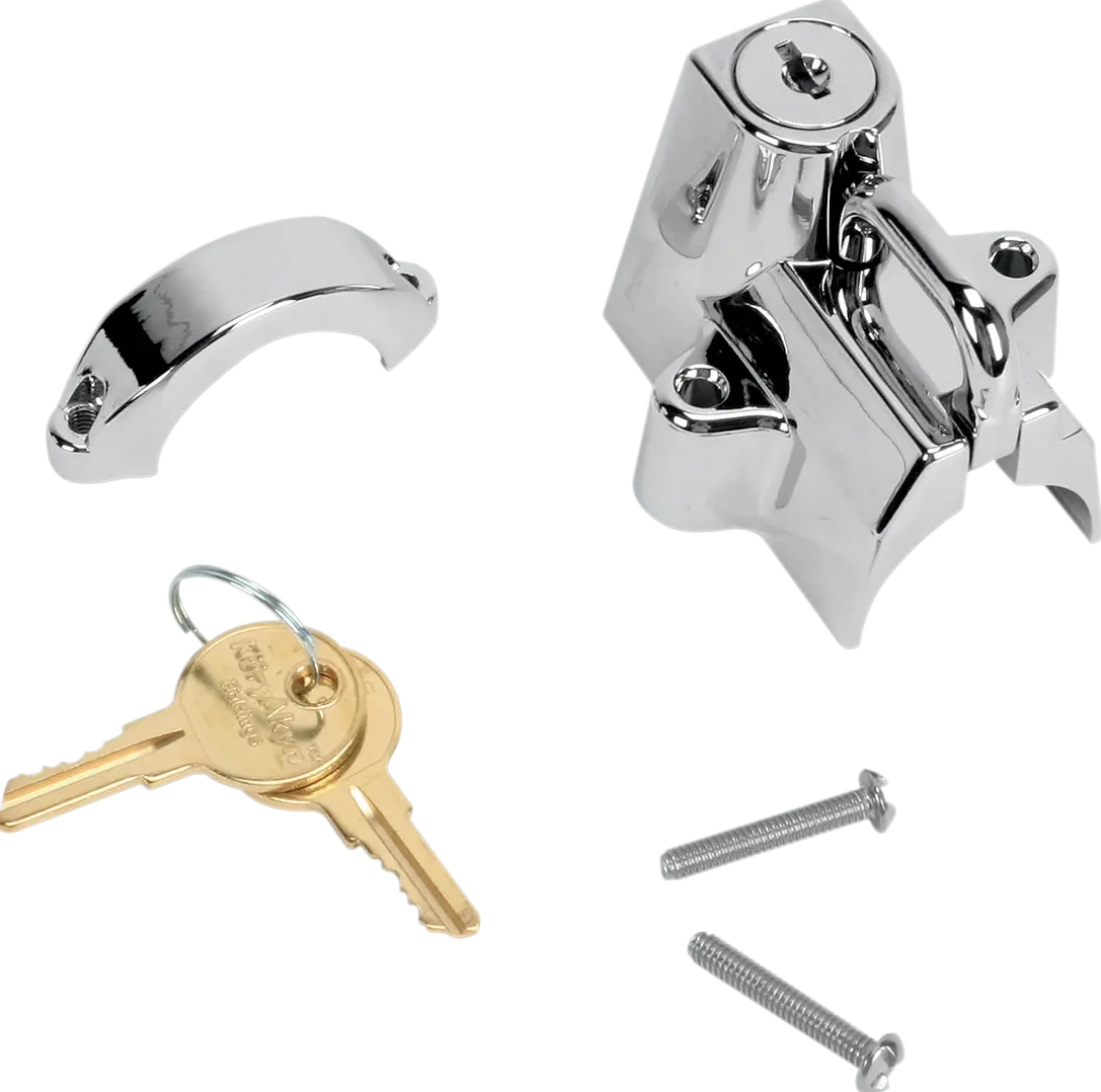 UNIVERSAL HELMET LOCK 1 1/4" - 1 1/2" TUBES - CHROME