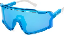 AMOQ Align Performance Sunglasses Blue/White - Ice Blue Mirror