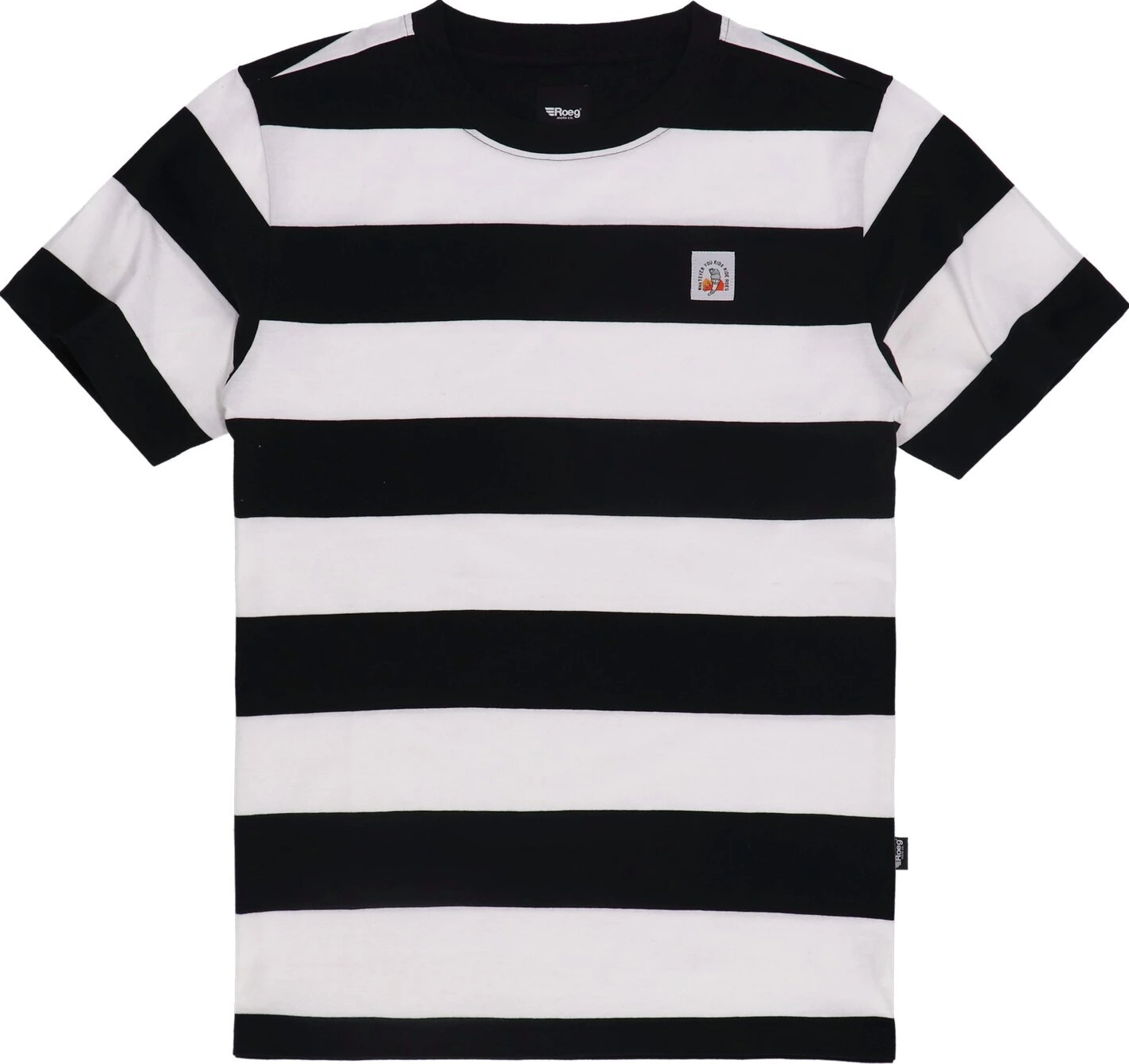 Roeg Billy t-shirt, White, black, S