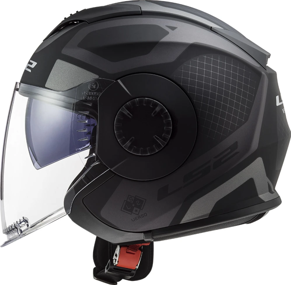 LS2 OF570 VERSO MARKER helmet - Matt Black Titanium, 3XL