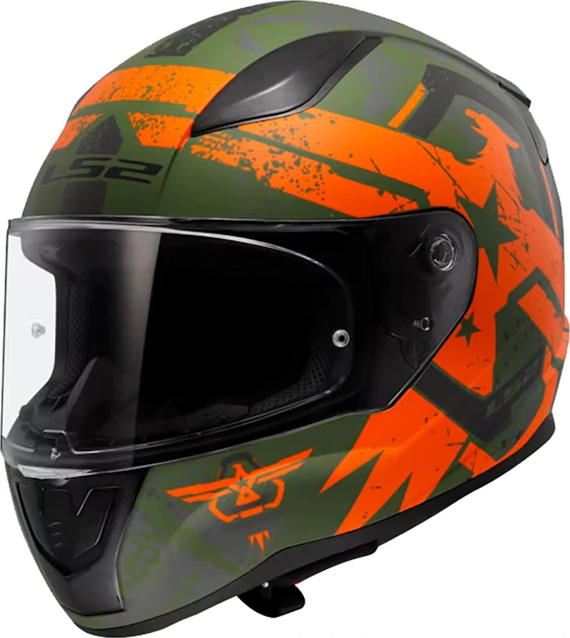 LS2 FF353 RAPID 2 THUNDER BIRDS helmet - Matt Orange, 3XL