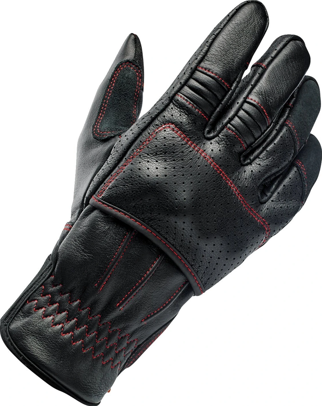 Biltwell Borrego gloves black/redline, XS