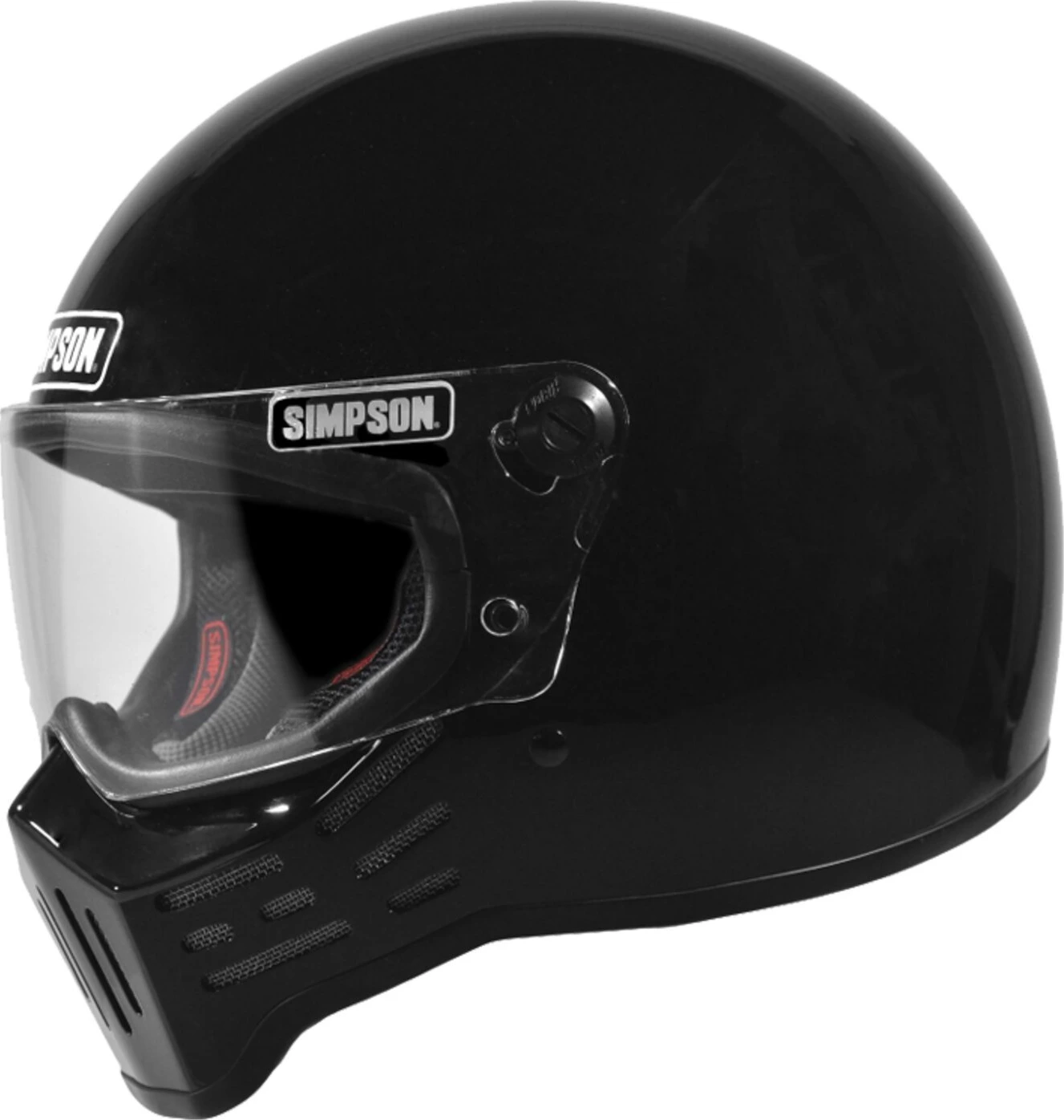 Simpson M30 helmet, Black, S, Gloss
