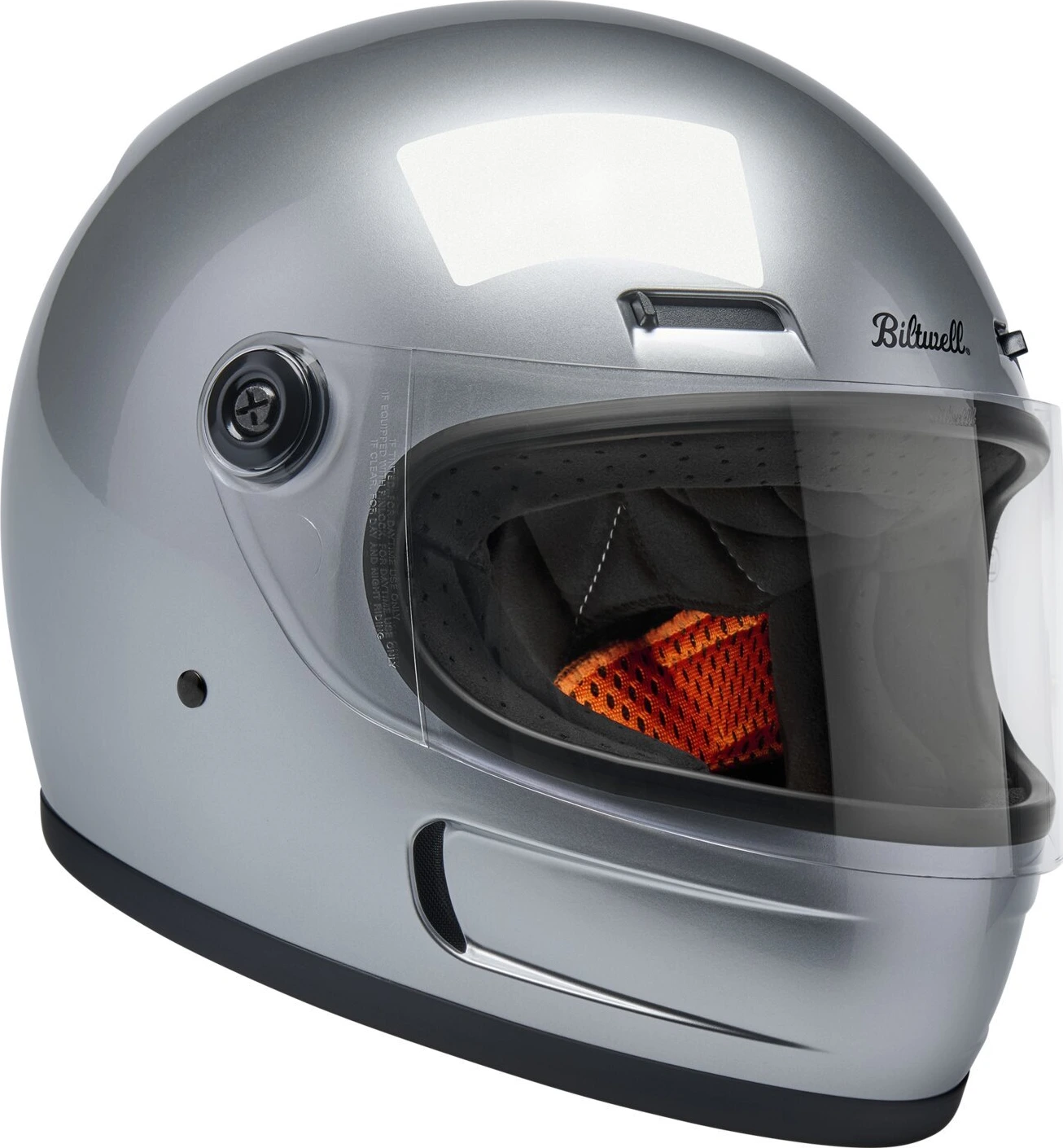 Biltwell Gringo SV helmet, Silver, L, gloss