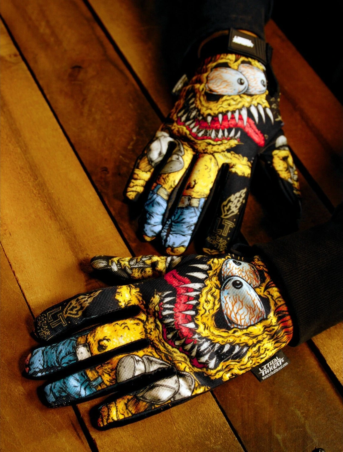 Lethal Threat Grease Monster gloves, Multi-color, 2XL