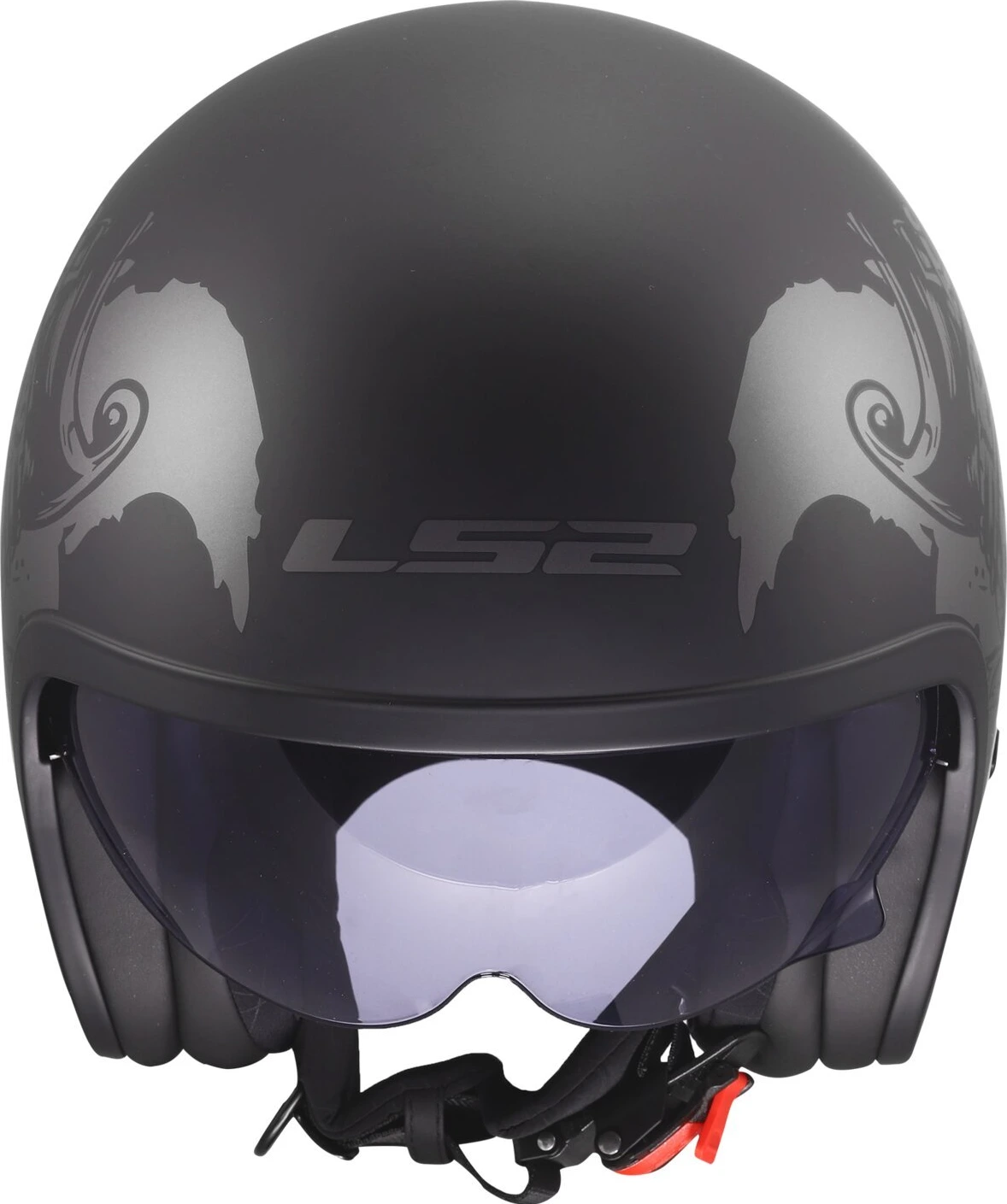 LS2 Spitfire II helmet, willy Black, L, Matte