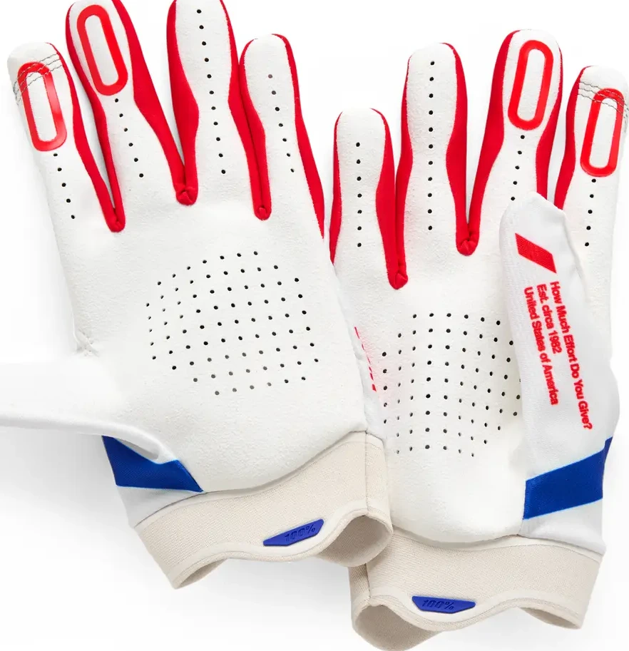 GLOVES ITRACK RED/WHITE/BLUE - S