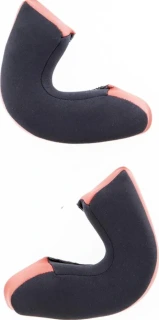 Vintage RED Helmet Cheekpads