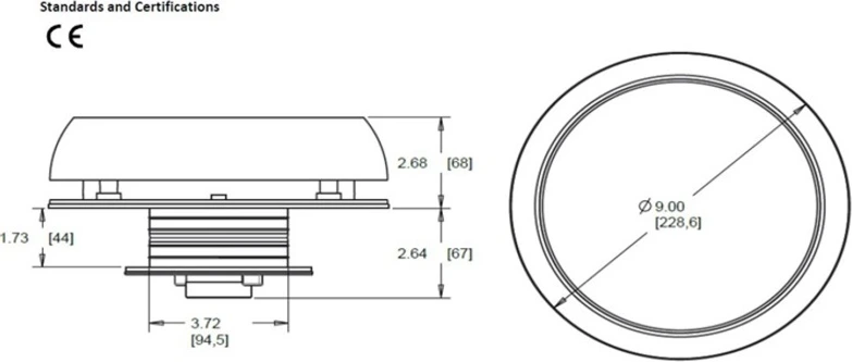 Marinco saules bateriju ventilators 3'' RST