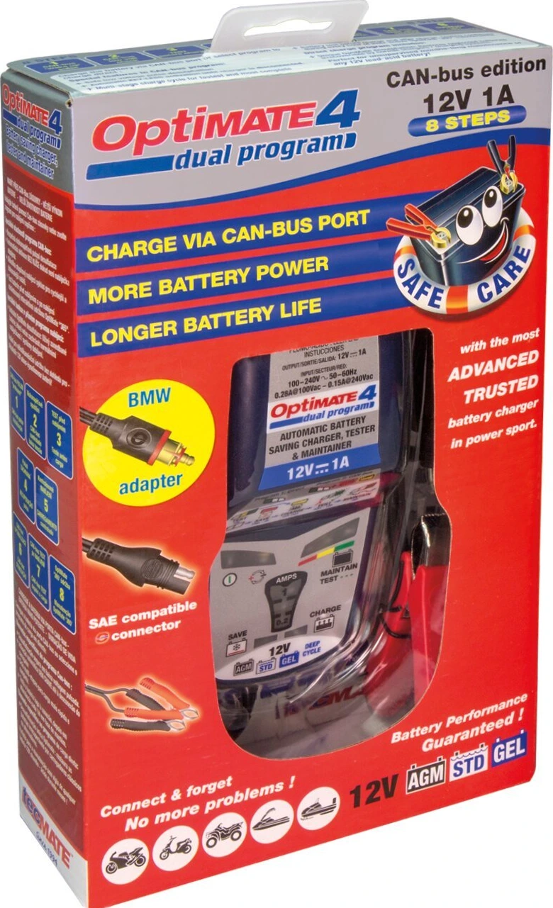 Tecmate OptiMATE, 4 12V CAN-bus edition battery charger
