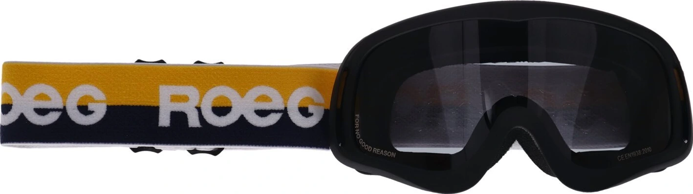 Roeg Peruna Yellow Stripe goggle black and yellow/blue strap