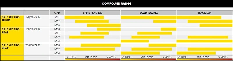 Dunlop D213 GP PRO 110/70R17 54H TL MS1 Fr.