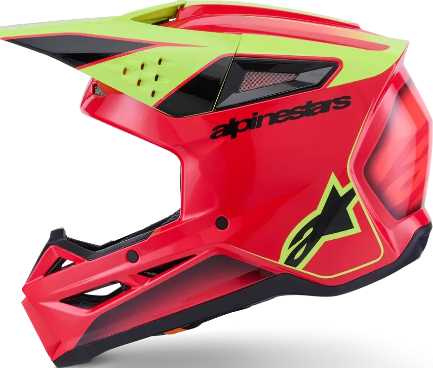 HELMET SM3 FRAY RED/YL/BLK S